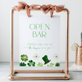 Expositor En L Open Bar Bridal Shower St. Patrick's Day green