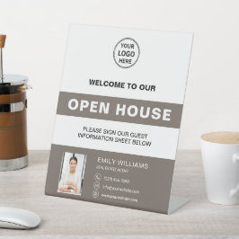 Expositor En L Open House Real Estate Logo Welcome