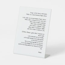 Oración de la Paz por San Francisco de Asís