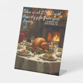 Expositor En L Oración de tabla de peatones para navidades