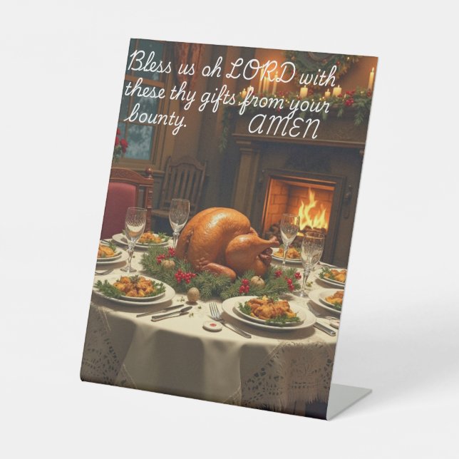 Expositor En L Oración de tabla de peatones para navidades (Anverso)