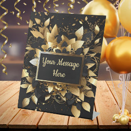 Expositor En L Oro elegante personalizado