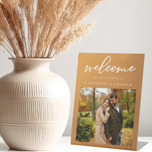 Expositor En L Oro rústico: bienvenida a nuestra Moda Boda. Foto