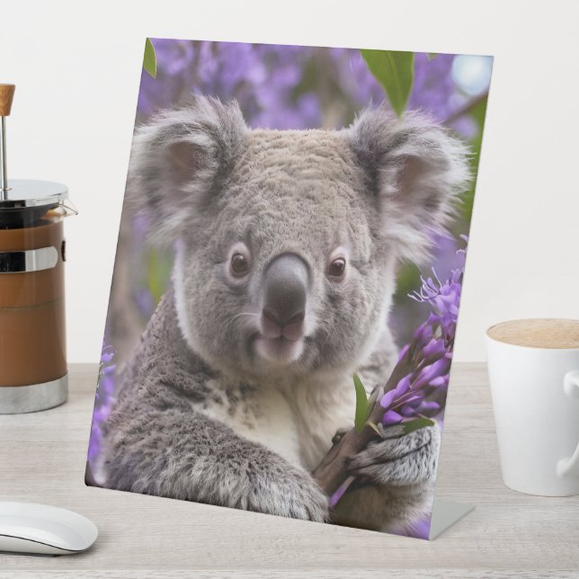 Expositor En L Oso Koala Jacaranda Morado, (In Situ)