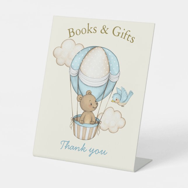 Expositor En L Oso lindo Hola pequeños libros y regalos (Anverso)