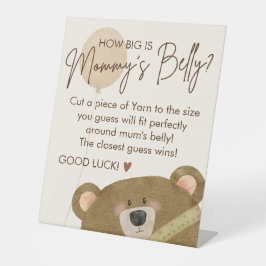 Expositor En L Oso lindo Podemos anticipar Baby Shower de espera 