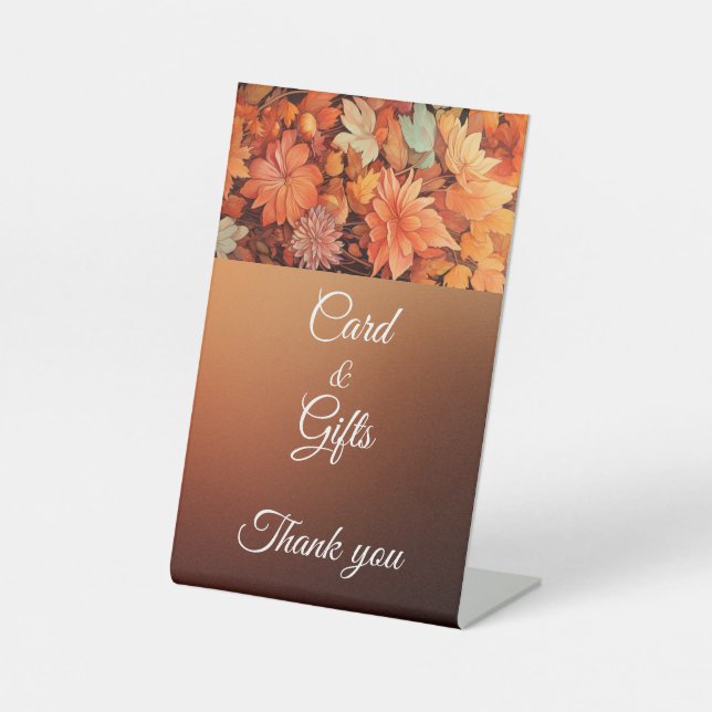 Expositor En L Otoño la caída de Cute Gnome deja el cumpleaños (Anverso)