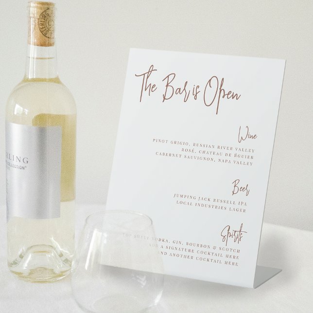 Expositor En L Oxido | Moderno menú de barras manuscritas (Subido por el creador)