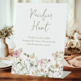 Expositor En L Pacifier Hunt Wildflower Baby Shower