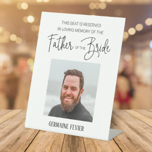 Expositor En L Padre de Boda reservado de la foto en memoria de l