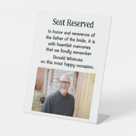 Expositor En L Padre Del Rótulo De La Plaque De La Novia Boda