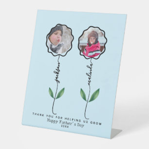 Expositor En L Padre Personalizado Jardín Foto regalo de los niño
