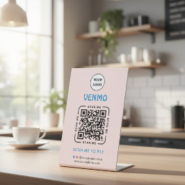 Expositor En L Pago con código QR de Venmo | Escanee para pagar l