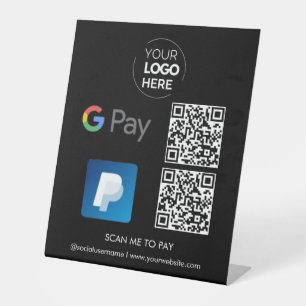 Expositor En L Pago de código QR de pago de Paypal   Escanear par