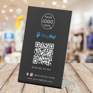 Expositor En L Pago de código QR de Paypal   Escanear para pagar 