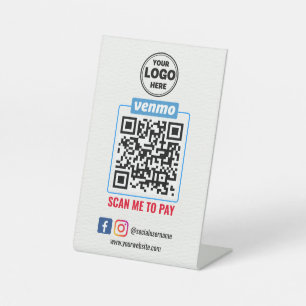 Expositor En L Pago de código QR de Venmo   Búsqueda inteligente 