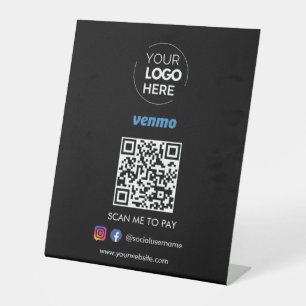 Expositor En L Pago de código QR de Venmo Escanear para pagar n