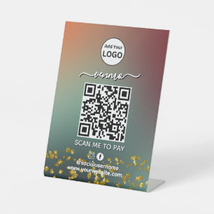 Expositor En L Pago de código QR de Venmo   Logotipo de escaneo p