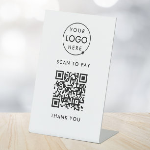 Expositor En L Pago de código QR   Logotipo de análisis sin conta
