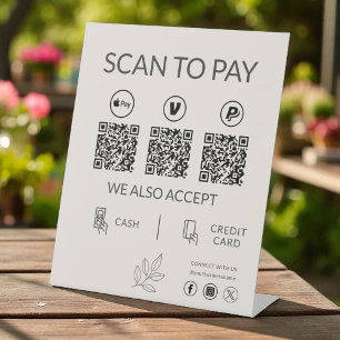 Expositor En L Pago de código QR para pequeñas empresas - Análisi