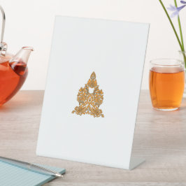 Expositor En L Paisley Floral Art ・ Naranja Boho Decoración