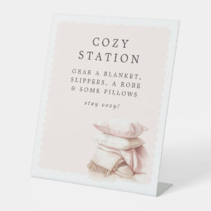 Expositor En L Pajamas y Prosecco Bridal Shower Station