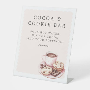Expositor En L Pajamas y Prosecco Ducha Bridal Cacao y Cookies