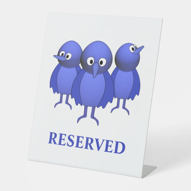 Expositor En L Pájaros azules (Anverso)