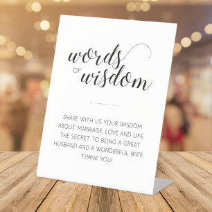 Expositor En L Palabras de consejo de sabiduría para Boda de reci