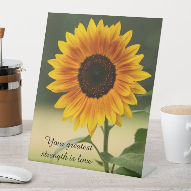 Expositor En L Palabras de girasol del Rótulo peatonal sabio (In Situ)