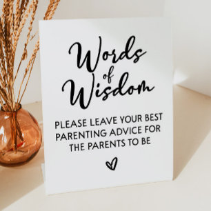 Expositor En L Palabras de sabiduría para padres Baby Shower