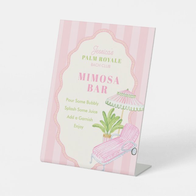 Expositor En L Palm Beach Bach Club | Mimosa Bar (Anverso)