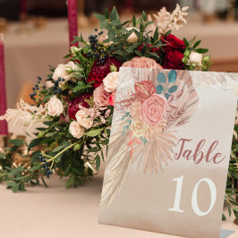 Expositor En L Pampas Grass Terracotta Boho Moda Wedding Party