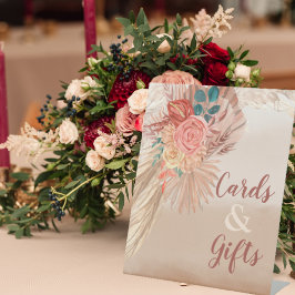 Expositor En L Pampas Grass Terracotta Boho Moda Wedding Party