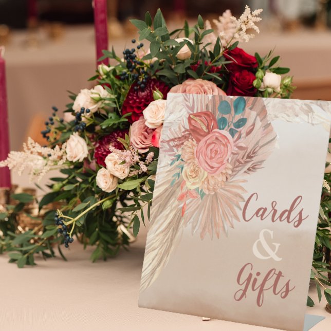 Expositor En L Pampas Grass Terracotta Boho Moda Wedding Party (Subido por el creador)