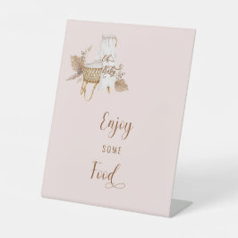 Expositor En L Pampas rosadas Grasa Oh Alimento para bebés