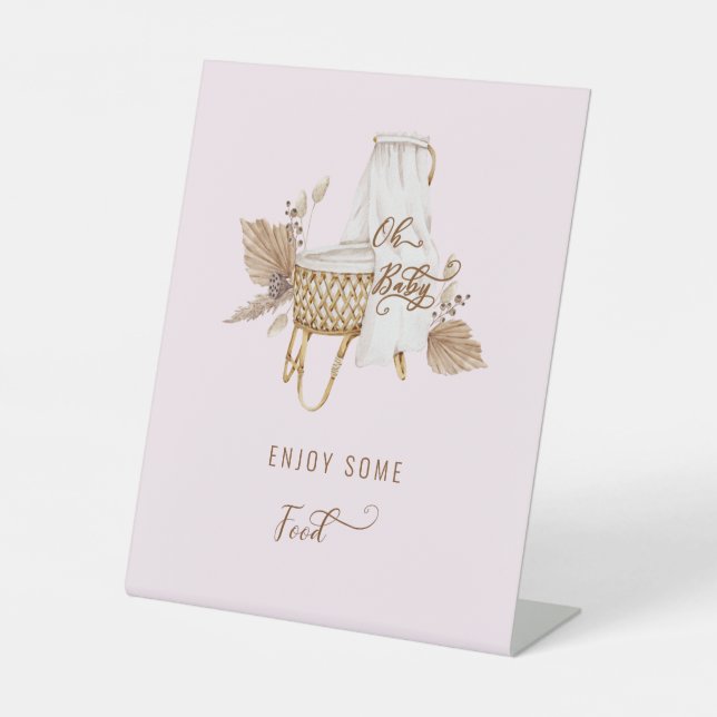 Expositor En L Pampas rosadas Grasa Oh Alimento para bebés II (Anverso)