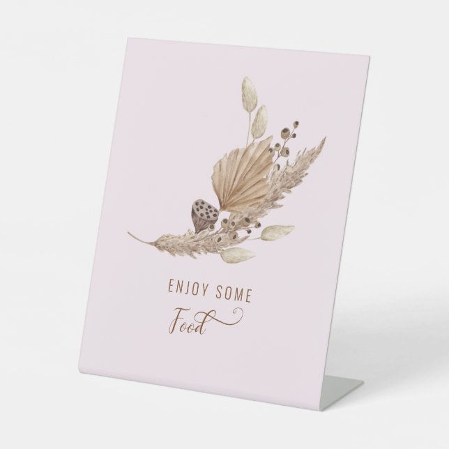 Expositor En L Pampas rosadas Grasa Oh Alimento para bebés II (Anverso)