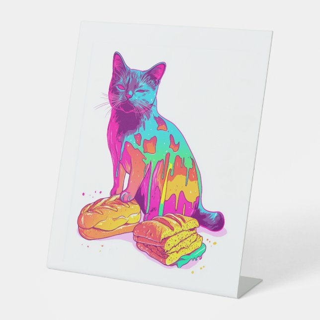 Expositor En L Pan Meowphosis - Glitchy Funny Cat Meme (Anverso)