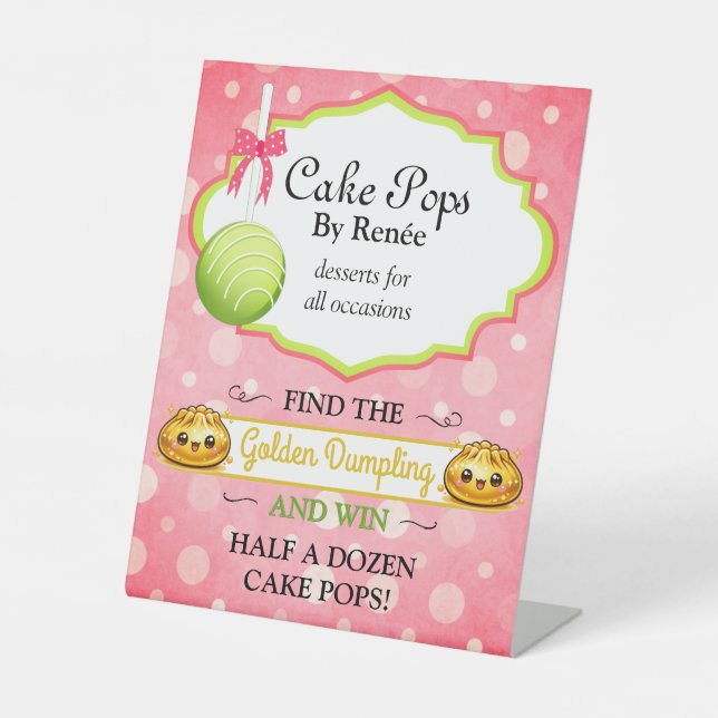 Expositor En L Panadería de Cake Pops Personalizados V2 (Anverso)
