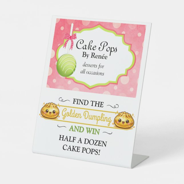 Expositor En L Panadería de Cake Pops Personalizados V3 (Anverso)