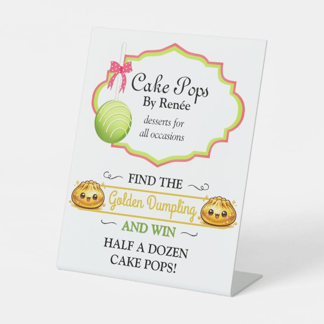Expositor En L Panadería de Cake Pops Personalizados V4 (Anverso)
