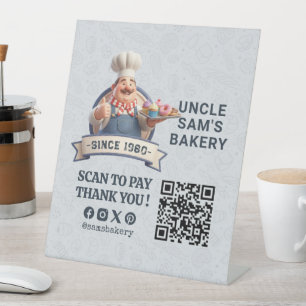 Expositor En L Panadería Pastelería Pastel Repostería Código QR P