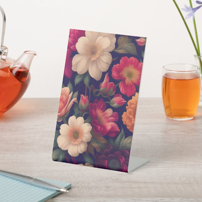 Expositor En L Papel de pared con motivos florales (In Situ)