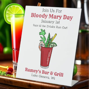 Expositor En L Papel promocional de Tavern para el sangriento Día