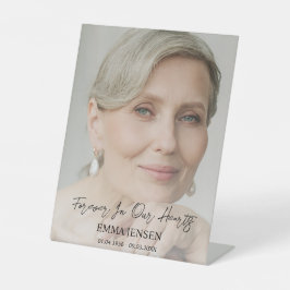 Expositor En L Para Siempre En Nuestro Corazón Foto Funeral De Bi