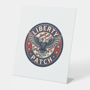 Expositor En L Parche de la Libertad Parche Patriótico Bordado Pa