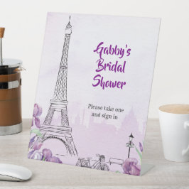 Expositor En L París Purple Iris Evento francés o bienvenida Fies