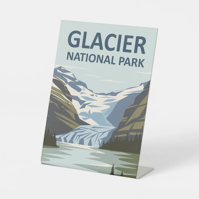 Expositor En L Parque nacional Glaciar Arte de Viajes (Anverso)
