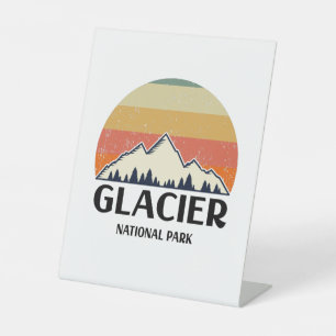 Expositor En L Parque nacional Glaciar Vintage